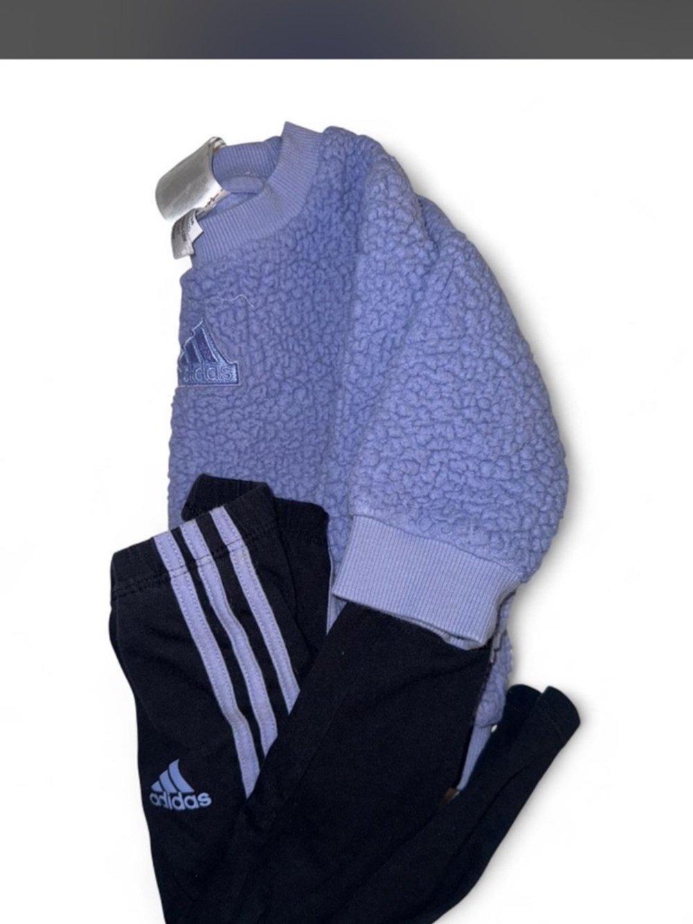 adidas Lavender Sherpa Pullover